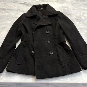 Women’s Pea Coat Size 4-6, Black